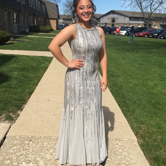 silver sparkly homecoming dresses